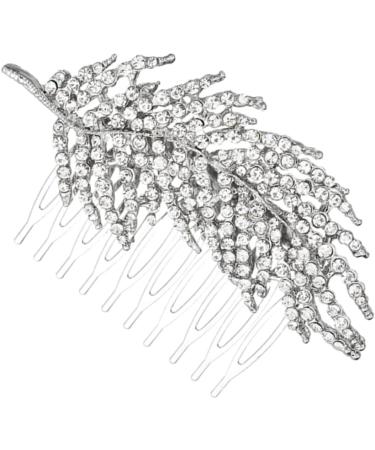 FRCOLOR Set of 2 Bridal Hair Accessories Rhinestone Headpiece Hair Comb with Rhinestone Hair Clips Tiara Hair Accessories for Wedding Headpiece for Bride Dress Headpiece Branch - Buy Online on GoSupps.com