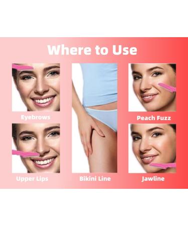Peach Fuzz Dermaplaning Tool - 25Pcs Precision Eyebrow Razors for Facial Hair Removal - Disposable Body Hair Trimmer for Women and Men - Buy Online on GoSupps.com