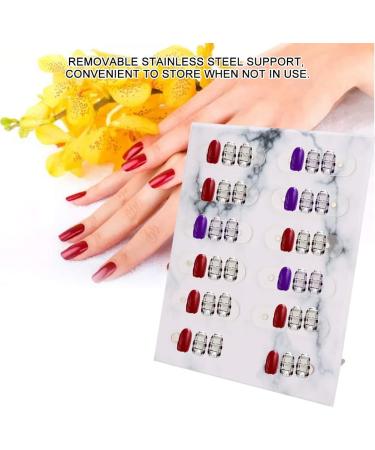 Nail Art Showing Holder Acrylic False Nail Display Stand Plate Detachable Color Card Display Board(01) As Pictures Shown - Buy Online on GoSupps.com
