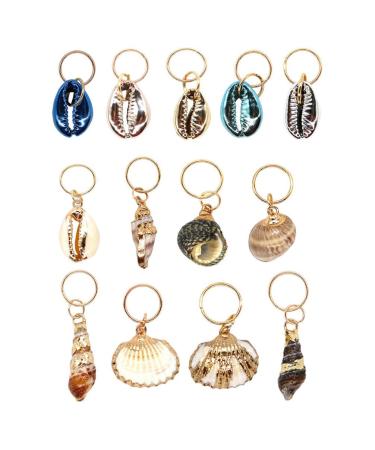 Artibetter 13pcs Hair Braid Rings and Beads Set - Hair Cuffs, Clips, Shell Beads for Men and Women - Buy Online on GoSupps.com