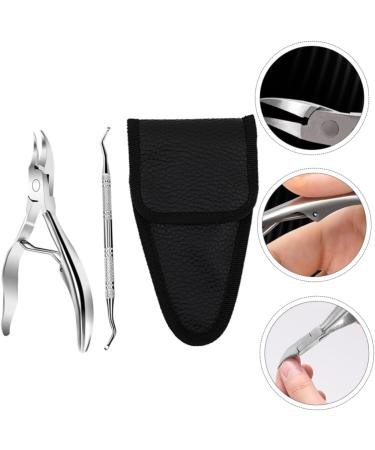 IWOWHERO Pedicure Tool 1 Set Manicure 2-piece Set Cuticle Toenail Manicure Trimmer Cuticle Pusher Manicure Tool Home Tools Ingrown Toe Nipper Fingernail Clipper 4 Piece Set Stainless Steel - Buy Online on GoSupps.com