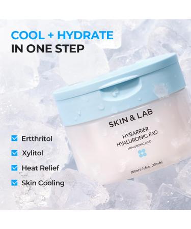  SKIN&LAB Hybarrier Hyaluronic Pad Deep Hydration & Cooling Stretchable Pads for Dryness & Inner Skin Tightness 70 Pads - Buy Online on GoSupps.com
