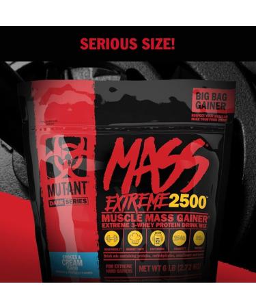 Mutant Mass Extreme Gainer - Whey Protein Powder for Muscle Growth | High Density Clean Calories (Jacked Berry Blast 12 lbs) - Buy Internationally - Buy Online on GoSupps.com