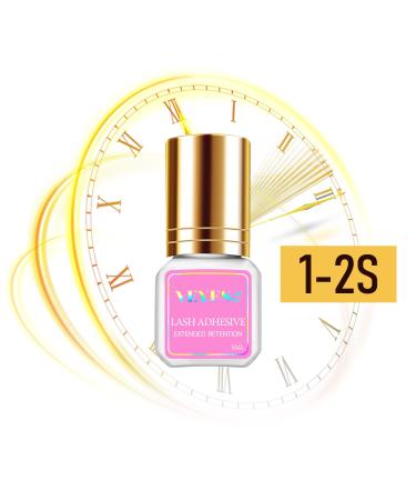 VEYES INC Lash Glue 5 ML - 1-2 Sec Drying Time - 8 Weeks Bond - Professional Black Eyelash Extension Adhesive - Buy Online on GoSupps.com