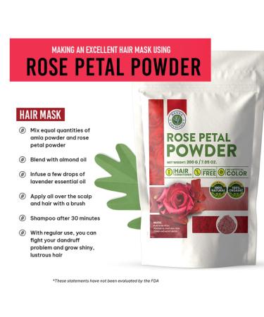 Buy Organic Rose Petal Powder for Facial & Hair Masks | 100g | Henna Cosmetics - International Shipping Available - Buy Online on GoSupps.com