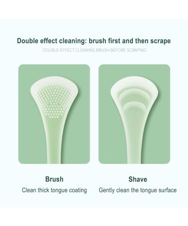 Silicone Tongue Brush | Dental Tongue Scraper for Fresh Breath | Soft 4-Part Cleaner for Adults & Kids - Buy Online on GoSupps.com