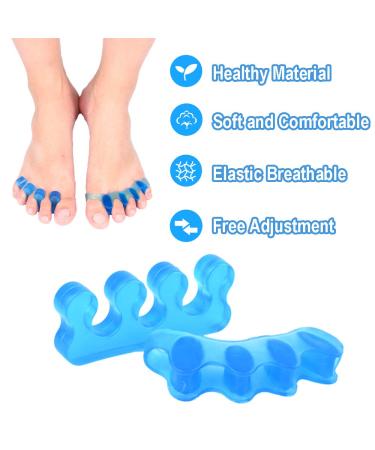 Alivonao Gel Toe Separators & Straighteners for Bunions, Hammer Toes - Universal Size (2 Pair) - Buy Online on GoSupps.com