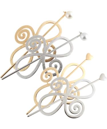 ABOOFAN 20 Sets Hairpin Hair Barrettes for Women Medium Hair Clips for Women Metal Hair Clips for Women Hair Clips Metal Women's Hair Clips Hair Bun Stick Miss Modeling Cage Clamp Alloy - Buy Online on GoSupps.com