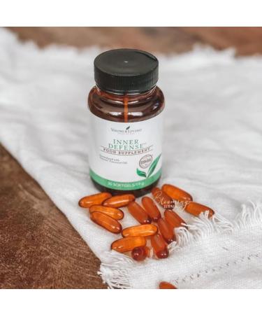 Young Living - Inner Defense 30 Softgels | Premium Essential Oil Daily Immune Support Supplement | Seasonal Wellness Aid | Immunity Boosting Liquid Capsules - Buy Online on GoSupps.com
