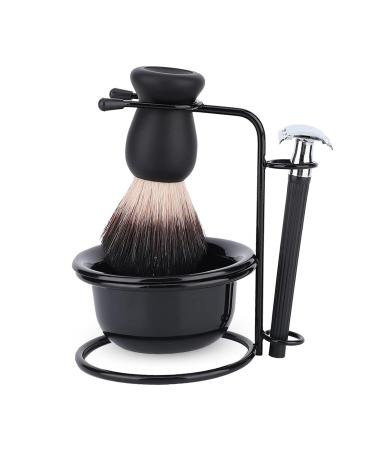 Professional Men's Shaving Set | Manual Beard Razor Brush & Stand - Safe & Stylish Grooming Tools - Buy Online on GoSupps.com