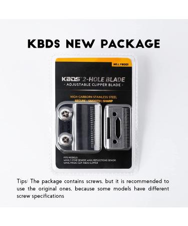 KBDS Professional Replacement Clipper Blades for Wahl 5-Star Senior, Magic Clip, Reflections Senior - Precision 2-Hole Adjustable Hair Clipper Parts - Buy Online on GoSupps.com