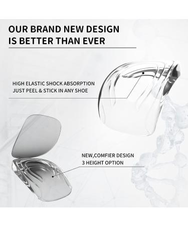 Height Increase Insole Heel Lifts for Shoes Gel Lift Inserts 3 Height Heel Cushion Insert  for Height Increase  Leg Length Discrepancy Balancer.(3Pairs) Women4.5-9.5/Men 6-8.5 3 Height - Buy Online on GoSupps.com