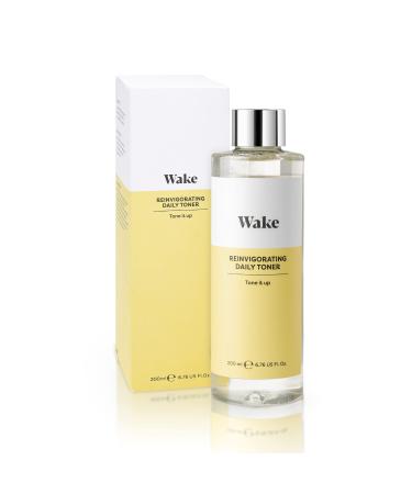 Wake Skincare Reinvigorating Daily Toner with Witch Hazel and Allantoin -Toner for Face - Toner for Oily Skin - Hydrating Toner - 200ml