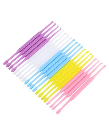 WEKAMOS 20pcs Spiral Earwax Removal Tool Ear Cleaner Booger Picker Double-Ended Earwax Removal to Use for Ears