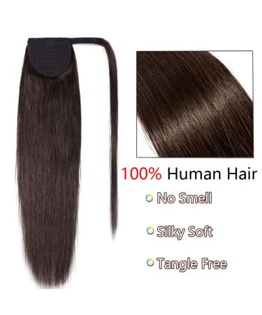 Premium 40cm Dark Brown Pference Clip-in Ponytail Hair Extension - Real Soft Braid 80g #02 - Buy Online on GoSupps.com
