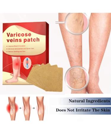 DUBUSH Herbal Patch Instant Relief Vein Free Vein Patches for Varicose Veins Leg Patches Spider Vein Removal Patch for Varicose Veins Treatment Calming Leg Fatigue - Buy Online on GoSupps.com