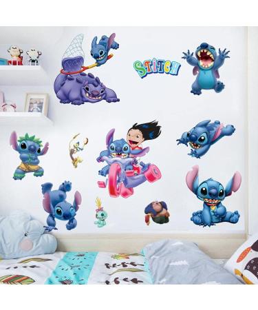 Lilo and Stitch 3D Wall Stickers - Cartoon Decals for Kids Room Decor | 16.5X23.6 inch PVC Wall Decoration - Buy Online on GoSupps.com