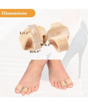 Soft Washable Toe Separators for Women Men - Relieve Foot Pain & Correct Hammer Toe - 2 Pair Small - Suitable for Bunion & Hallux Valgus - Buy Online on GoSupps.com