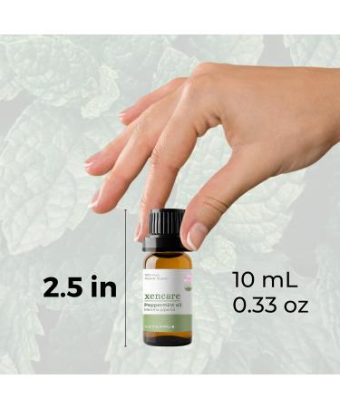 Buy Pure Peppermint Essential Oil 10ml - USDA Organic Edible Safe for Skin - Premium Aromatherapy for Diffusers & Baths - Buy Online on GoSupps.com