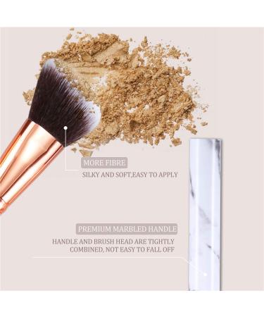 DUAIU Professional 15Pcs Marble Makeup Brush Set - Foundation, Powder, Concealers, Eyeshadow - Exquisite Gift Box - Buy Online on GoSupps.com