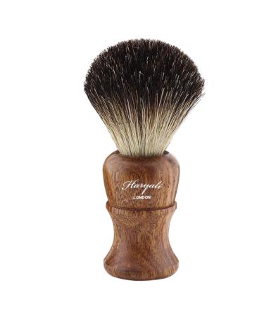 Haryali London Men's Wooden Shaving Set - 5-Edge Razor Black Badger Brush Stand Bowl & Soap | Premium Grooming for All Skin Types - Buy Online on GoSupps.com
