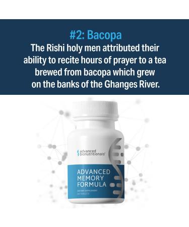 AdvancedBionutritionals AdvancedMemory Formula,Brain Booster Supplement for Memory and Focus,Acetylcholine,Alpha-GPC,NeuroFactor,Manufactured in The USA,60Tablets 60 Count (Pack of 1) - Buy Online on GoSupps.com