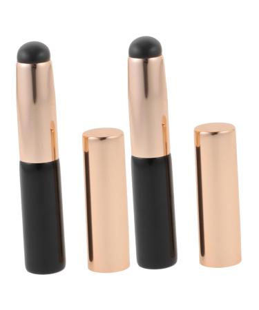 Housoutil Round Head Silicone Lip Brush Mask Applicator Brush Lip Gloss Lip Gloss Wands Lip Gloss Brush Tube Type Concealer Brush Eye Shadow Brush With Cover Silica Gel Miss