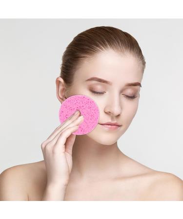 FRCOLOR 100 Pcs Makeup Puff & Facial Sponge Set - Portable Cleansing Pads for Makeup Removal & Spa Travel - Premium Wood Pulp Fiber Sponges - Buy Online on GoSupps.com