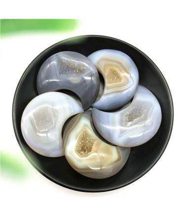 Natural Agate Geode Moon Shaped Crystal Cluster Half Moon Agate Geode Carved Crystal Stones Reiki Natural Stones and MineralsCrystal dingchi