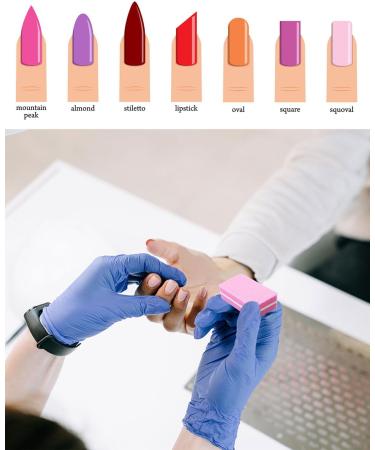Mini Nail Buffer Blocks 100/180 Grit Portable Double Side Square Sponge Nail File for Nail Arts - Buy Online on GoSupps.com