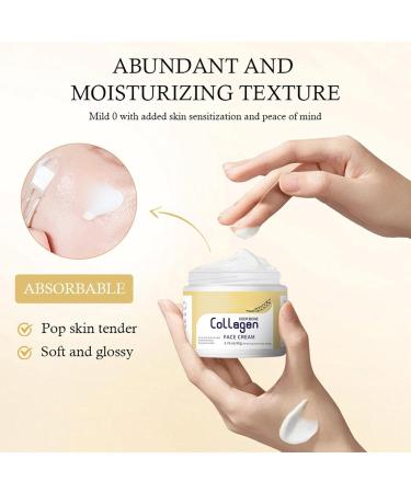 Hydrating Face Moisturizer - Wrinkles Cream Collagenn Repair Cream Cream Lotion For Glow Boosting | Repairing And Nourishing Facial Skin Care For Women With Dry Or Sensitive Skin - Buy Online on GoSupps.com