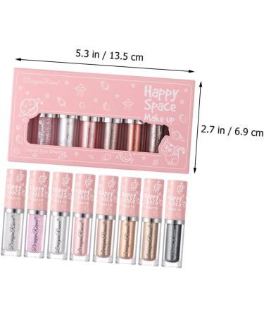 Didiseaon 8pcs Eye Shadow Sparkly Eyeshadow Glitter Shimmer Eyeshadow Lasting Miss Liquid Eyeshadow Cosmetic - Buy Online on GoSupps.com