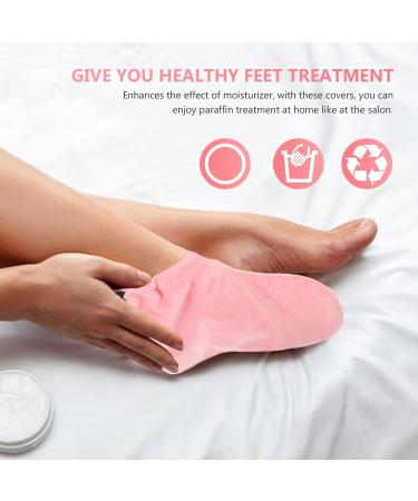 2 Pairs Wax Warm Foot Cover Spa Bath Mat Hand Foot Paraffin Baths Paraffin Wax Bath Liners Wax Booties Convenient Wax Foot Cover Spa Heater Cotton Insulation Short Boots 28X20X0.9CMx2pcs Pinkx2pcs - Buy Online on GoSupps.com