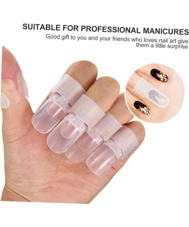 FRCOLOR 60 Pcs Nail Case Gel Polish Remover Peel Polish Barrier Finger Nail Protector Tip Polish Remover Cap Nail Varnish Tip Nail Varnish Shield Reusable Emulsion Plastic Adhesive Tape 4x2cmx3pcs As Shownx3pcs - Buy Online on GoSupps.com