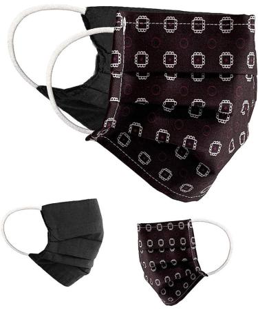 BAF Community Masks 2 via Pack Set Unisex makeshift mask Agible Mundsprung Mund and nose protection turning mask with motif cotton bci washable 1 piece (2-pack) colored/dark-9