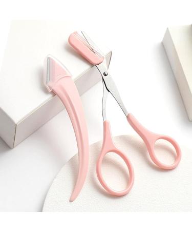 3pcs Eyebrow Trimmer Set with Scissors & Comb - F5R2 Razor Steel Tools for Eyebrows & Eyelashes | International Shipping - Buy Online on GoSupps.com