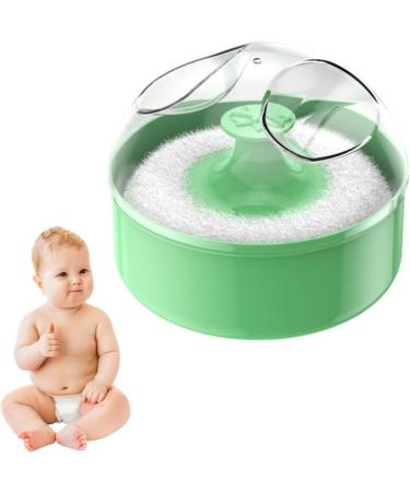 Buy Eco-Friendly Soft Body Powder Quaste & Dustproof Container | Portable Skin-Friendly Powder Dispenser for All Skin Types - Buy Online on GoSupps.com