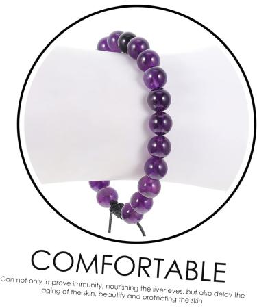 SHERCHPRY 2Pcs Stone Bracelet wealth bracelet bead bracelet ethnic bracelet braided couples bracelets fortune bracelet feng wear-resistant stone rock and roll frosted stone lovers - Buy Online on GoSupps.com