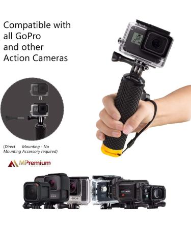 Waterproof Floating Hand Grip for GoPro Hero 11-1 Cameras - Yellow - Buy Online on GoSupps.com