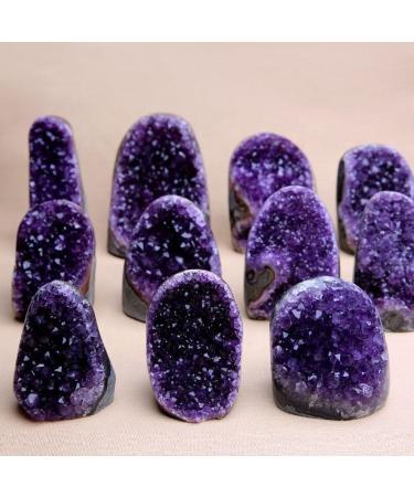 Pakmez Wholesale Natural Stones Quartz Crystal Clusters Amethyst geode for feng Shui 1pc (Color : 1300g-1500g)