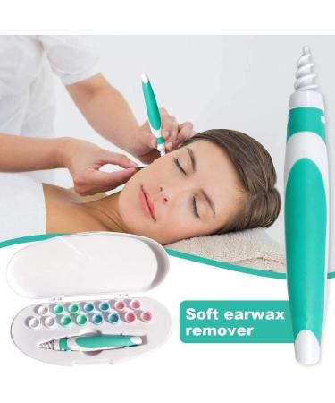 Funthy Earwax Removal Tool Kit with 16 Silicone Heads - Spiral Ear Wax Cleaners for Kids & Adults - Buy Online on GoSupps.com