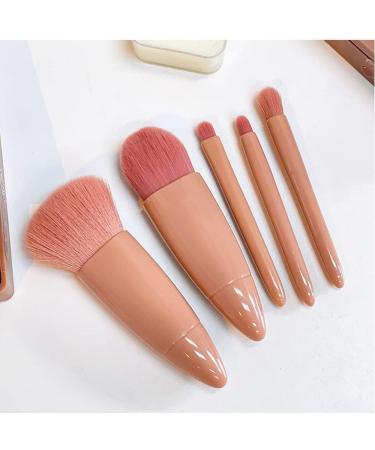 DAQUSU 5 Pieces Travel Makeup Brush Set Portable Makeup Brushes with Mirror Box Mini Complete Function Cosmetic Brushes Kit Kabuki Makeup Brush Soft Hair Compact Make Up Brushes Set - Buy Online on GoSupps.com