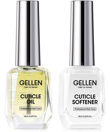 Gellen Nail and Cuticle Oil Softener Kit - Cuticle Oil & Cuticle Softener for Nails Nail Cuticle Oil Kit Nail Essentials Manicure Kit 18ml for Gel Nail Polish - Buy Online on GoSupps.com