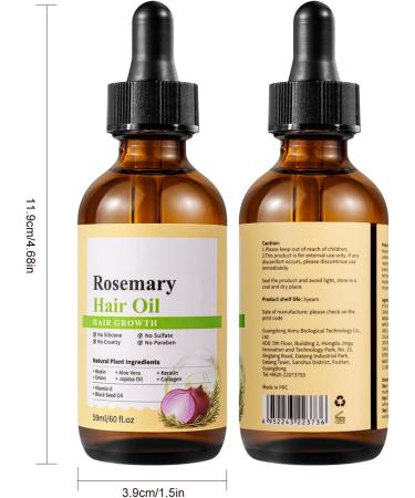  Generisch Moisturizing hair oil - 59 ml - For frizzy hair - Fortifying treatment for damaged scalp - Curly and brittle hair - For men and women - Buy Online on GoSupps.com