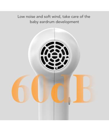 Baby Hair Dryer Low Noise Cordless Hair Dryer Compact Hair Dryer with Base and Charging Cable Portable Small Hair Dryers Blow Dryer for Travel Camping (White and Grey) - Buy Online on GoSupps.com