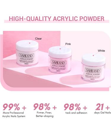 Saviland Full Set Acrylic Nail Kit with Gel Polish - Nail Drill & UV Lamp Included for DIY Gel Acrylic Nails - Manicure Women Gift Set - Buy Online on GoSupps.com