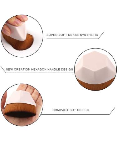Petal-Shaped Makeup Brush Foundation Brush Foundation Makeup Brush Suitable for Mixed Liquid Cream or Flawless Powder Cosmetics Multifunctional Makeup Brush (Pink) - Buy Online on GoSupps.com