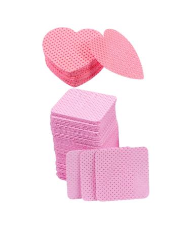 Lingettes Dissolvantes Ongles Non Pelucheuses 400 Pcs Format Voyage Coton Rose pour Manucure et Extensions Cils Nettoyage