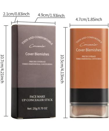 Korea Flawless Eraser Foundation Stick Cooklesa Hydrating Lightweight Foundation Stick with Brush Multiuse Foundation Stick Makeup Lightweight Foundation Stick Makeup Built-In Foundation Brush (#1 1) #1 1 count (Pack of 1) - Buy Online on GoSupps.com