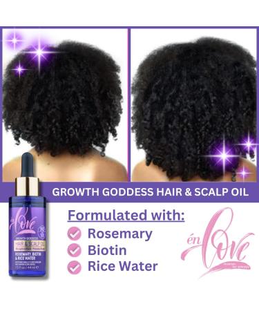 Growth Goddess Hair & Scalp Oil | Strengthen Curls & Promote Growth with Rosemary Biotin & Organic Rice Water | Repair Split Ends & Soothe Dry Scalp | JBC Serum - Buy Online on GoSupps.com